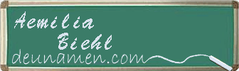Aemilia Biehl Visitenkarte
